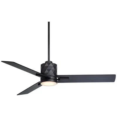 Casa Vieja 54"  Lex Matte Black Led Ceiling Fan With Remote