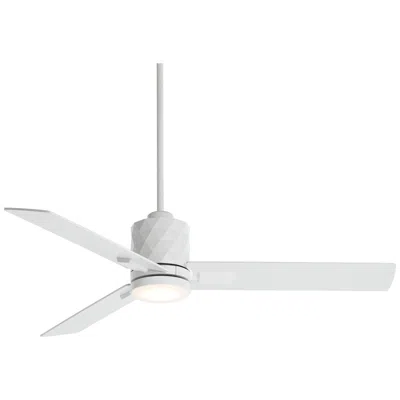 Casa Vieja 54"  Lex Matte White Led Ceiling Fan With Remote