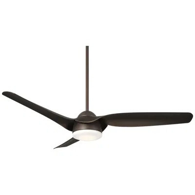 Casa Vieja 54"  Sierra Emperial Bronze Damp Led Ceiling Fan With Remote
