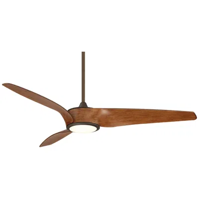 Casa Vieja 56" Casa Como Bronze And Koa Led Modern Ceiling Fan With Remote