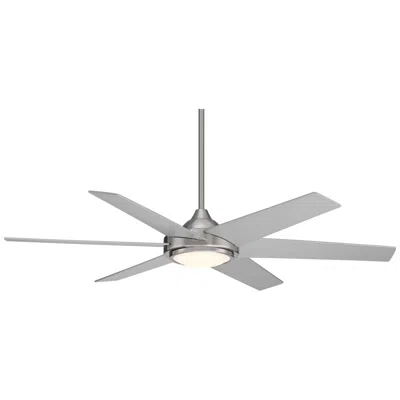 Casa Vieja 56"  Estate Silver Led Damp Ceiling Fan With Remote Control