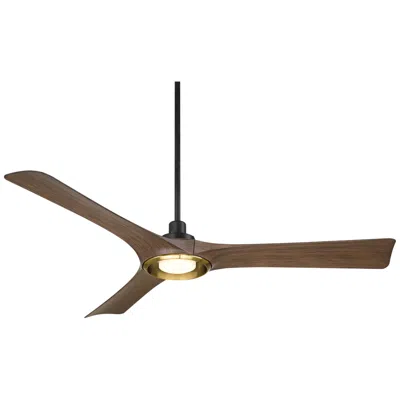 Casa Vieja 56"  Ethos Dark Walnut Led Damp Rated Remote Ceiling Fan