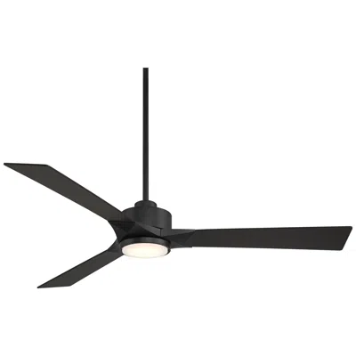 Casa Vieja 56"  Kali Matte Black Led Damp Ceiling Fan With Remote