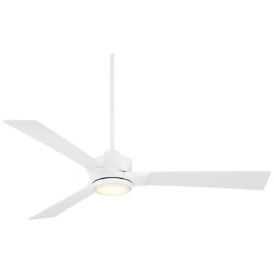 Casa Vieja 56"  Kali Matte White Led Damp Ceiling Fan With Remote
