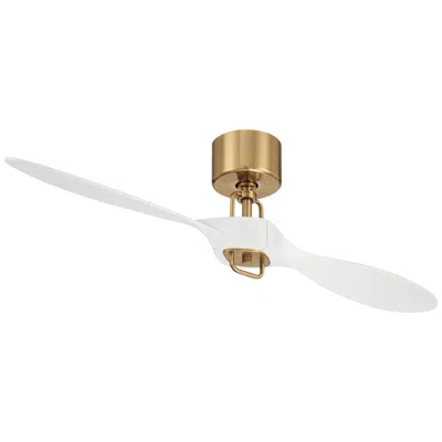 Casa Vieja 56"  Longbow Brass And White Indoor/outdoor Ceiling Fan