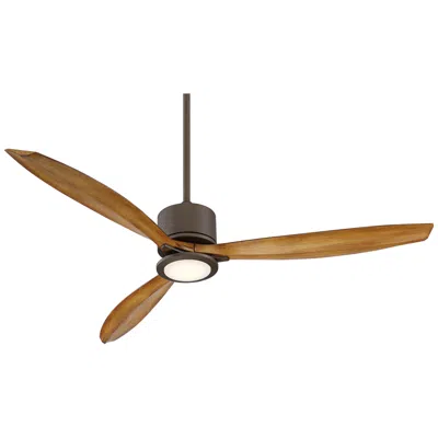 Casa Vieja 56"  Rally Bronze Damp Rated Led Ceiling Fan With Remote
