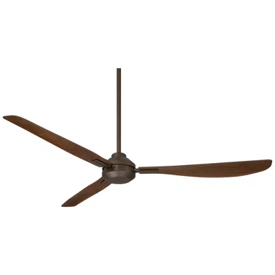 Casa Vieja 56"  Sol Bronze And Dark Walnut Wet Rated Remote Ceiling Fan