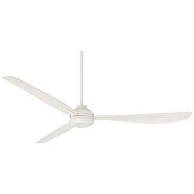 Casa Vieja 56"  Sol Matte White Wet Rated Ceiling Fan With Remote