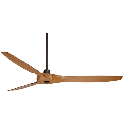 Casa Vieja 60"  Aireon Bronze Walnut Damp Rated Ceiling Fan With Remote