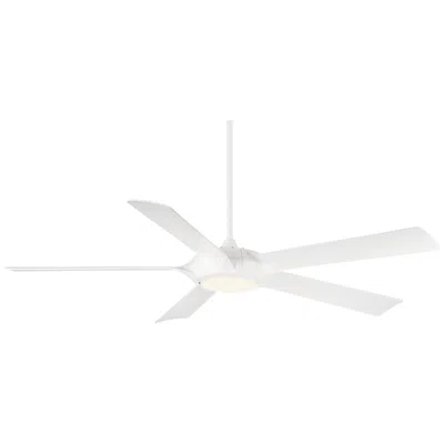 Casa Vieja 60"  Grand Regal Matte White Led Ceiling Fan With Remote