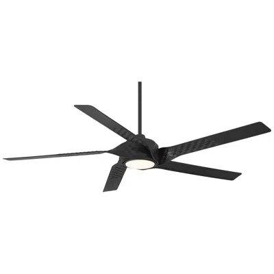 Casa Vieja 60"  Helix Matte Black Indoor/outdoor Led Ceiling Fan