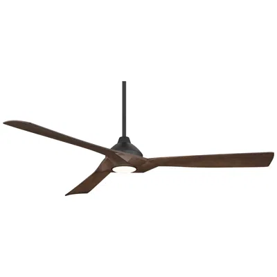 Casa Vieja 60"  Orin Black And Walnut Indoor/outdoor Led Ceiling Fan