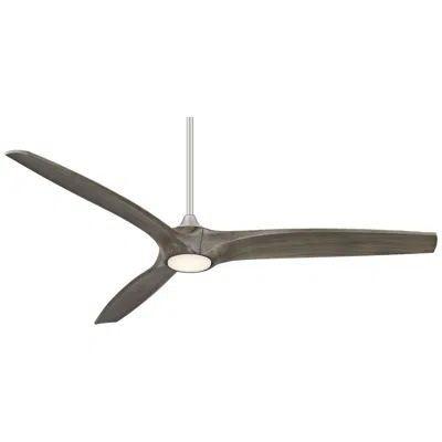 Casa Vieja 60"  Padera Led Damp Brushed Nickel Ceiling Fan With Remote
