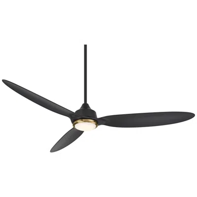 Casa Vieja 60"  Revere Matte Black Customize Led Damp Ceiling Fan