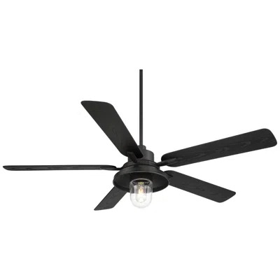 Casa Vieja 60"  Ridgeline Matte Black Barn Led Wet Rated Ceiling Fan