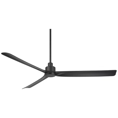 Casa Vieja 60"  Sailplane Matte Black Damp Ceiling Fan With Remote