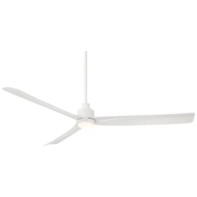 Casa Vieja 60"  Sailplane Matte White Damp Led Ceiling Fan With Remote
