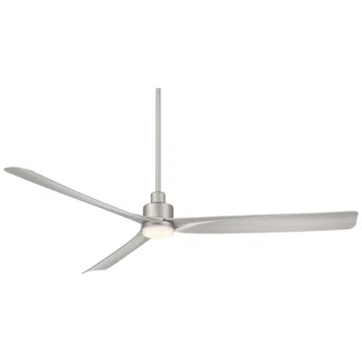 Casa Vieja 60"  Sailplane Silver Damp Led Ceiling Fan With Remote