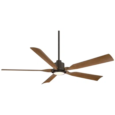 Casa Vieja 60"  Stonebrook Bronze And Barnwood Damp Led Ceiling Fan