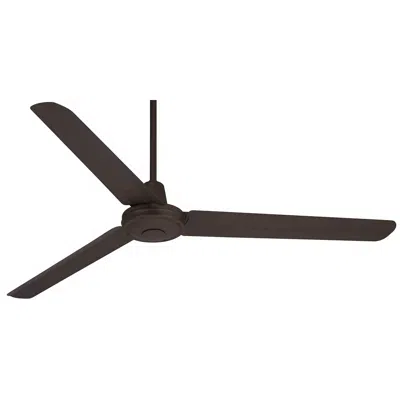 Casa Vieja 60"  Turbina Dc Damp Rated Bronze Ceiling Fan With Remote