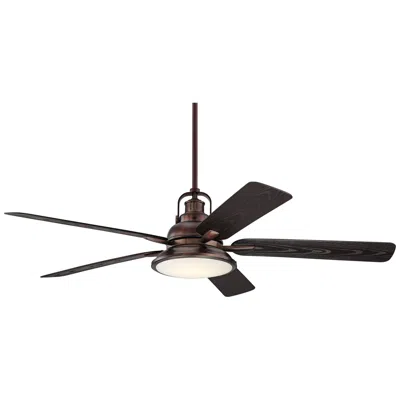 Casa Vieja 60"  Wind And Sea Bronze Led Wet Rated Ceiling Fan