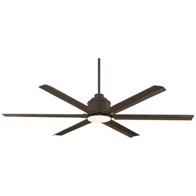 Casa Vieja 65"  Ultra Breeze Bronze Led Wet Ceiling Fan With Remote
