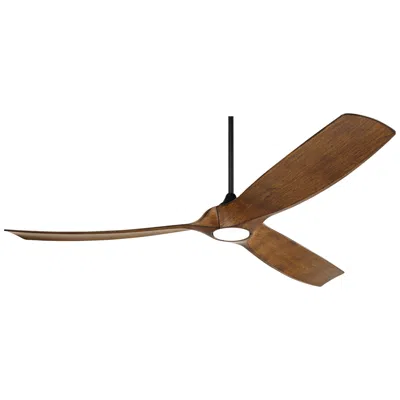 Casa Vieja 70"  Kona Wind Black-koa Led Dc Damp Ceiling Fan With Remote