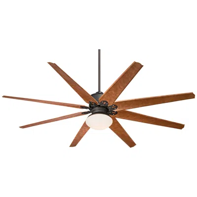 Casa Vieja 72"  Predator Bronze And Opal Damp Ceiling Fan With Remote