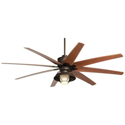 Casa Vieja 72"  Predator Bronze Rustic Led Damp Ceiling Fan With Remote