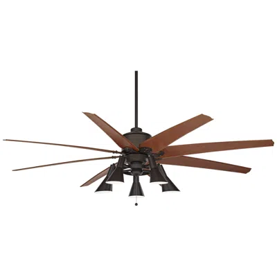 Casa Vieja 72" Predator English Bronze Retro Led Ceiling Fan