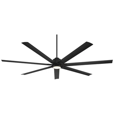 Casa Vieja 84"  Airbender Matte Black Led Ceiling Fan With Remote
