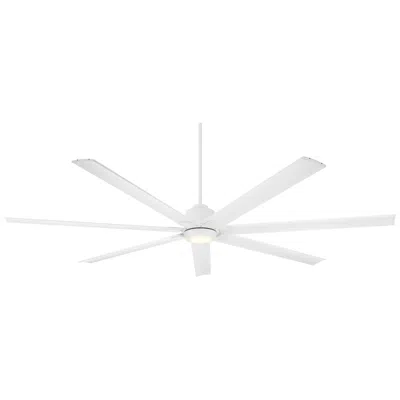 Casa Vieja 84"  Airbender Matte White Led Ceiling Fan With Remote