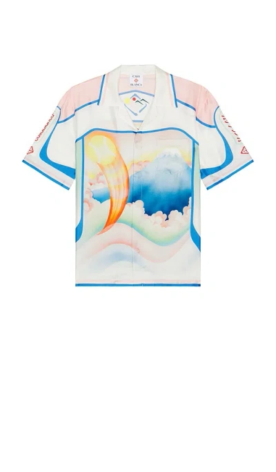 Casablanca 'dream Of Mount Fuji' Shirt In White