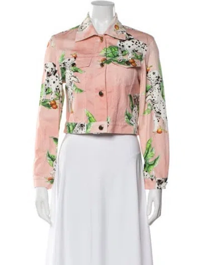 Pre-owned Casablanca 2020 Graphic Print Jacket In Pink