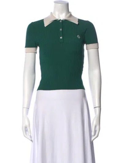 Pre-owned Casablanca 2020 Short Sleeve Polo In Green