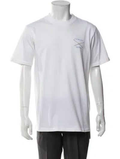 Pre-owned Casablanca 2020 Ski Club T-shirt In White