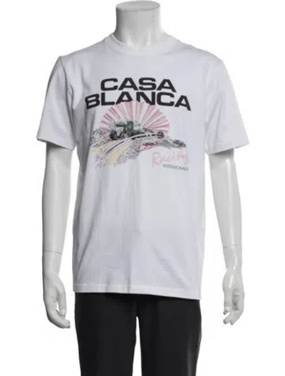 Pre-owned Casablanca 2021 Graphic Print T-shirt In White