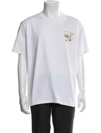 Pre-owned Casablanca 2021 Graphic Print T-shirt In White
