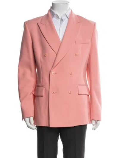 Pre-owned Casablanca 2021 Merino Wool Blazer In Pink
