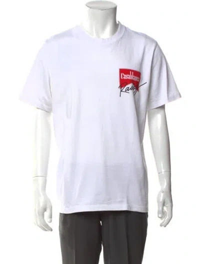 Pre-owned Casablanca 2021 Racing T-shirt In White