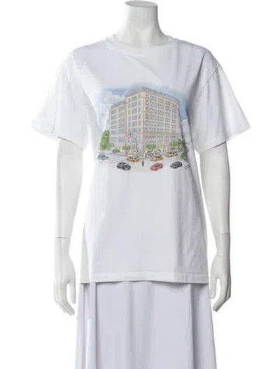 Pre-owned Casablanca 2022 Bergdorf Goodman T-shirt In White
