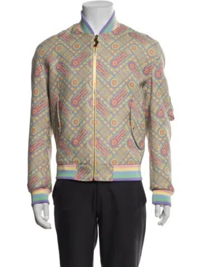 Pre-owned Casablanca 2022 'candy Ping Pong' Bomber Jacket In Multicolor