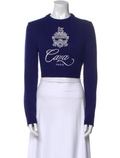 Pre-owned Casablanca 2022 'embleme De Caza' Sweater In Blue