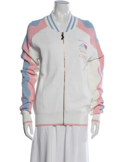 Pre-owned Casablanca 2022 Graphic Print Bomber Jacket In Multicolor