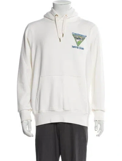 Pre-owned Casablanca 2022 Graphic Print Hoodie In White