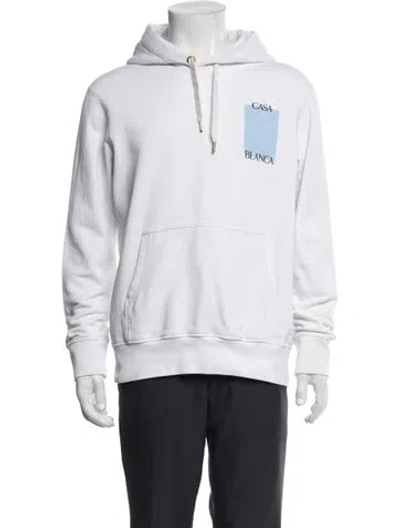 Pre-owned Casablanca 2022 Graphic Print Hoodie In White
