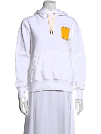 Pre-owned Casablanca 2022 Graphic Print Sweater In White