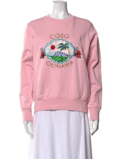 Pre-owned Casablanca 2022 Graphic Print Sweatshirt In Pink