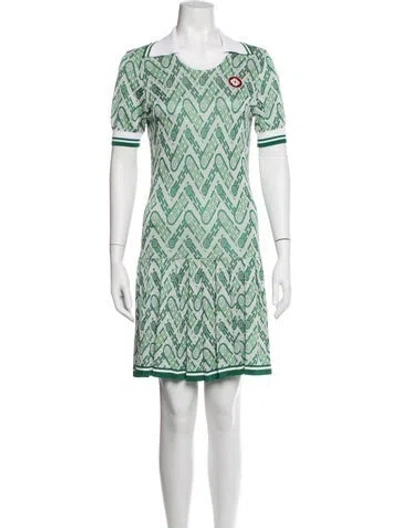 Pre-owned Casablanca 2022 Mini Dress In Green