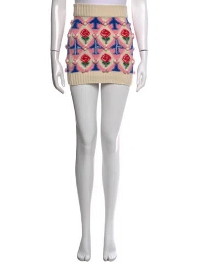 Pre-owned Casablanca 2022 Mini Skirt In Neutral